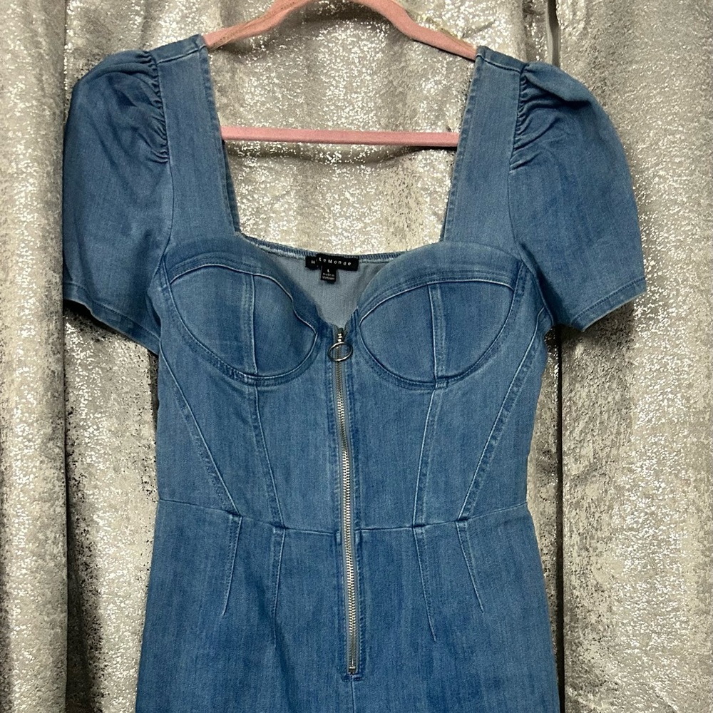 Denim romper